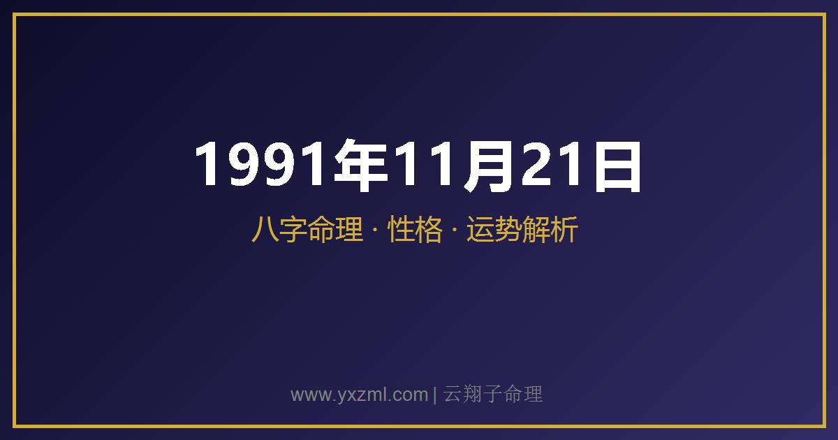 1991 年 11 月 21 日出生八字分析